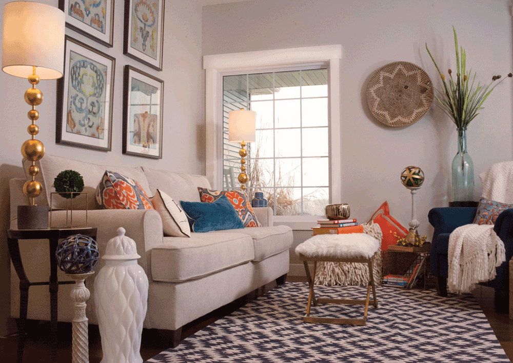 Room styled by Tina Davis