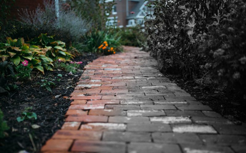 Sidewalk leading up to Jefferson City's haunted Hobo Hill house.