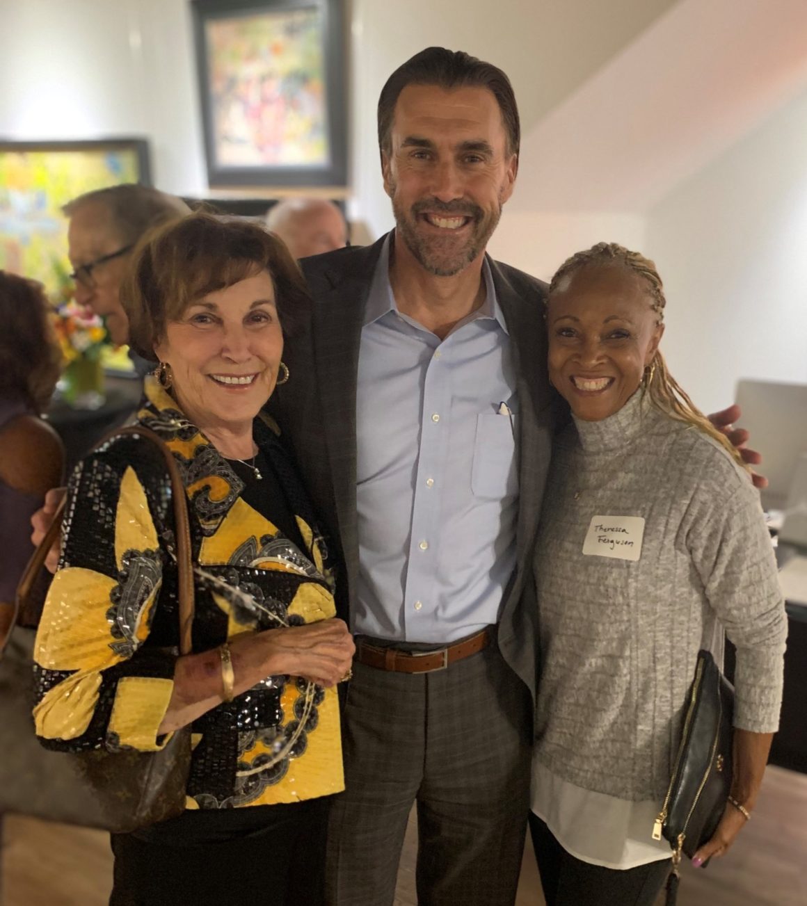 Donna Westhues, Dan Westhues, and Theressa Ferguson at the Central Bank SSM Health Welcome Reception