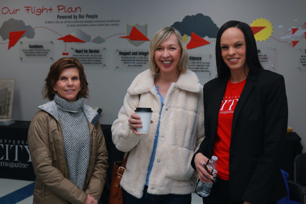 Kris Michitsch, Kelly Bone, and Janelle Haley at the CITY Magazine & Modern Litho Ribbon Cutting