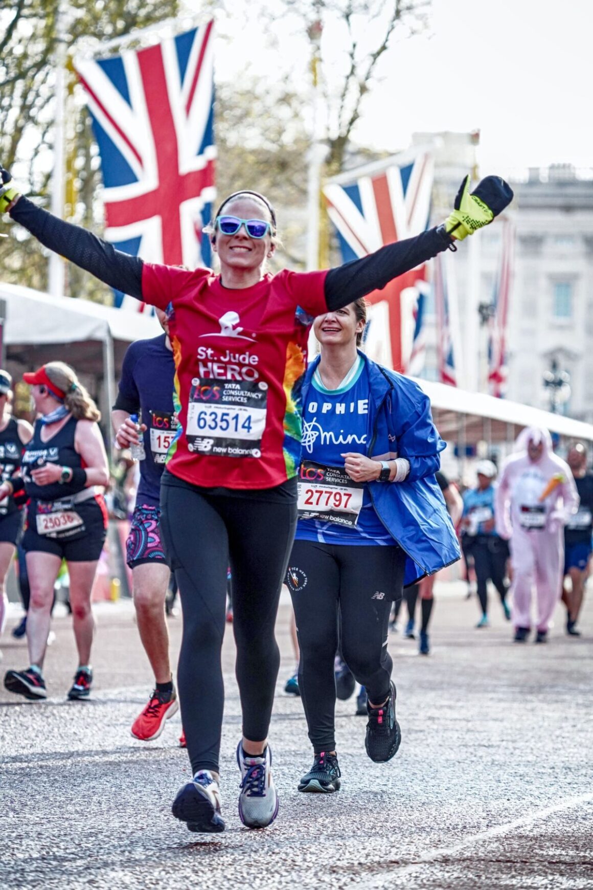 Nicole Schepers at the London Marathon.