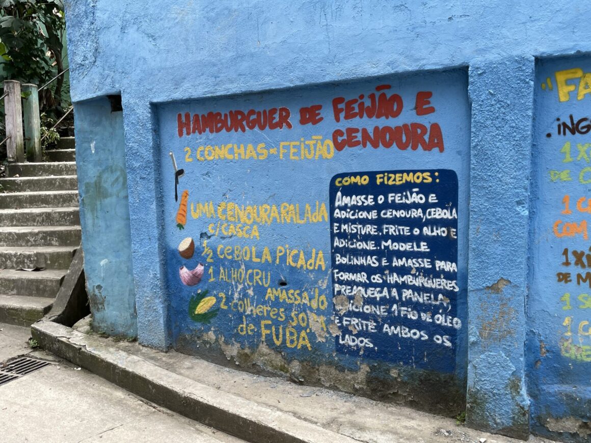 Favela Orgânica painted recipes